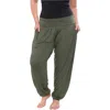 White Mark Plus Harem Pants In Green