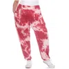 White Mark Plus Size Tie Dye Harem Pants In Red