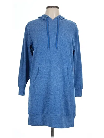 Pre-owned White Mark Pullover Hoodie In Blue