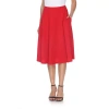 White Mark 'saya' Flare Skirt In Red
