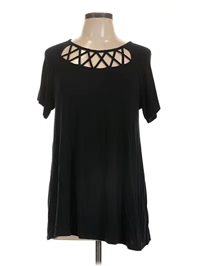 Pre-owned White Mark Short Sleeve T-shirt In Black