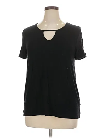Pre-owned White Mark Short Sleeve T-shirt In Black