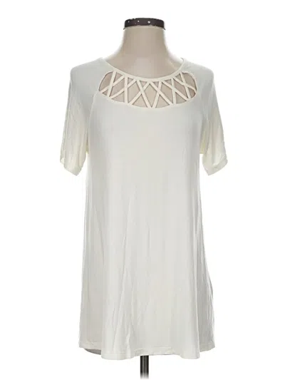 Pre-owned White Mark Short Sleeve T-shirt In Ivory