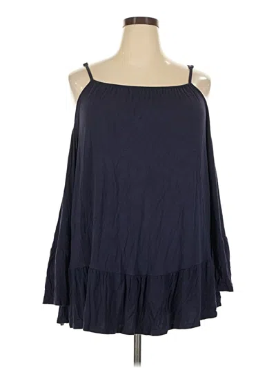 Pre-owned White Mark Sleeveless Blouse In Blue