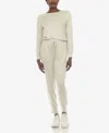 White Mark Women's 2 Piece Tie Dye Lounge Set In Brown