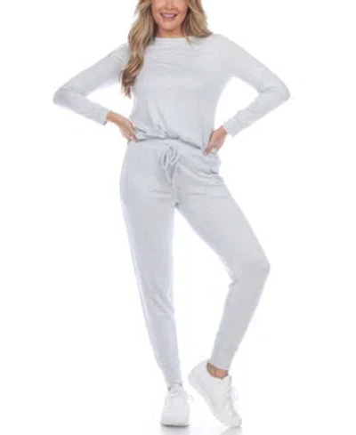 WHITE MARK WOMEN'S 2PC LOUNGEWEAR SET