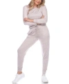 White Mark Women's 2pc Loungewear Set In Light Pink