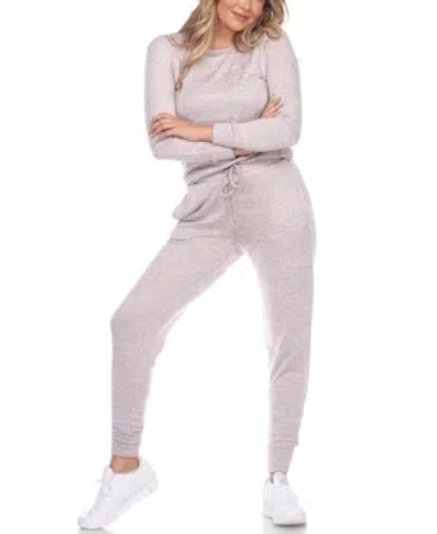 White Mark Women's 2pc Loungewear Set In Gray