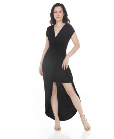 White Mark Women's Halter Neck Swing Midi Dress In Multi
