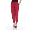 White Mark Women's Harem Pants In Brick Red In Red