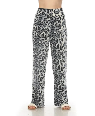 White Mark Women's High-waist Floral Wide-leg Pants In Multi