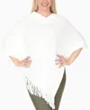 White Mark Melisandre Fringe Poncho In White In White