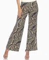 White Mark Women's Paisley Print Wide Leg Pants In Multi