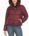 White Mark Women's Quilted Puffer Full Front Zipper Jacket In Multi