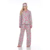 White Mark Women's Three Piece Pajama Set In Grey