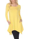 White Mark Maternity Kayla Tunic Top In Multi