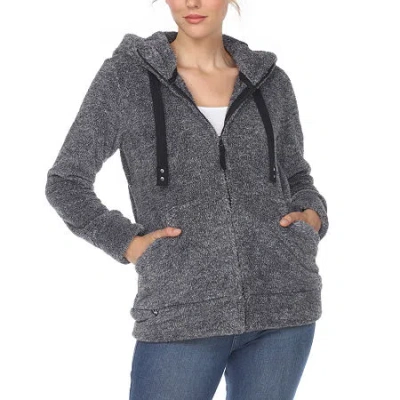 White Mark Womens Hooded Midweight Quilted Coat In Gray