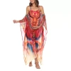 White Mark Womens Maternity Scoop Neck Sleeveless Maxi Dress In Multi