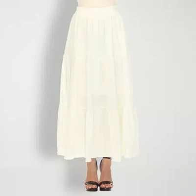 White Mark Womens Maxi Skirt In Neutral