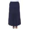 White Mark Womens Mid Rise Maxi Skirt In Blue