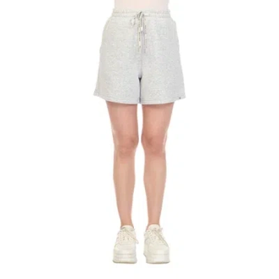 White Mark Womens Mid Rise Pull-on Short In Gray