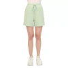 White Mark Womens Mid Rise Pull-on Short In Green