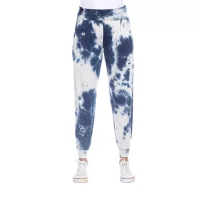 White Mark Womens Mid Rise Wide Leg Palazzo Pant In Blue