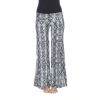 White Mark Womens Mid Rise Wide Leg Palazzo Pant In Gray