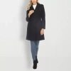 White Mark Womens Midweight Car Coat In Black