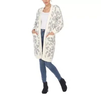 White Mark Womens Midweight Coat In Neutral