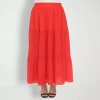 White Mark Womens Plus Maxi Skirt In Red