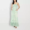 White Mark Womens Sleeveless Tie Dye Sundress In Green