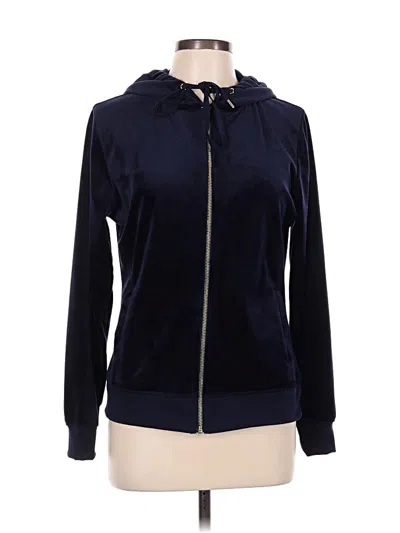 Pre-owned White Mark Zip Up Hoodie In Blue