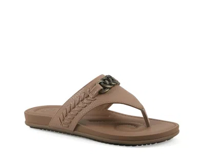White Mountain Aladdin Sandal In Brown