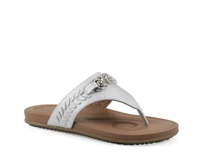 White Mountain Aladdin Sandal In Gray
