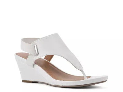 White Mountain All Dres Wedge Sandal