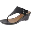 White Mountain All Dres Womens Slingback Open Toe Wedge Sandals In Multi