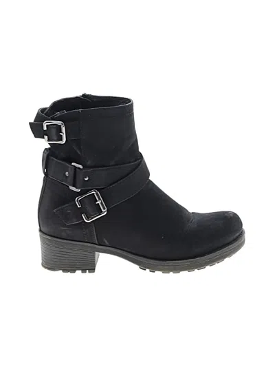 Pre-owned White Mountain Ankle Boots In Black
