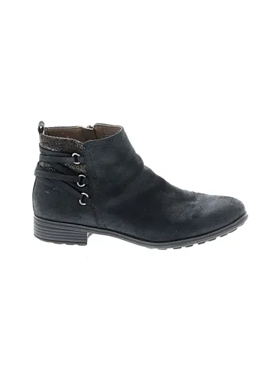 Pre-owned White Mountain Ankle Boots In Black