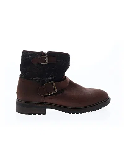 Pre-owned White Mountain Ankle Boots In Brown