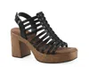 White Mountain Barbea Platform Sandal In Black