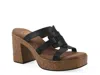 White Mountain Barillo Platform Sandal In Black