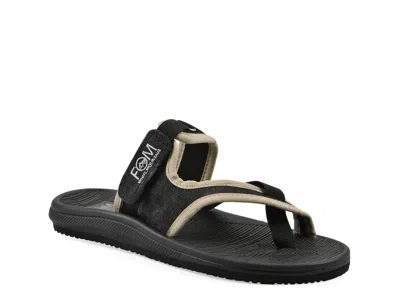 White Mountain Basket Sandal In Black