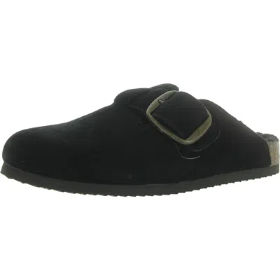 White Mountain Big Sur Womens Suede Faux Fur Lined Loafers In Multi