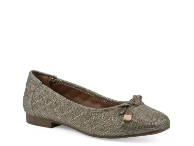 White Mountain Bocah Ballet Flat In Brown
