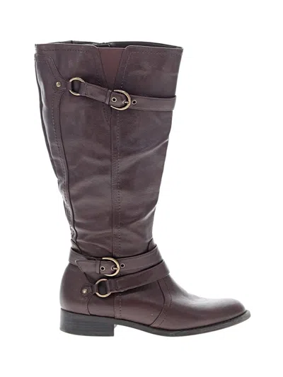 Pre-owned White Mountain Boots In Burgundy