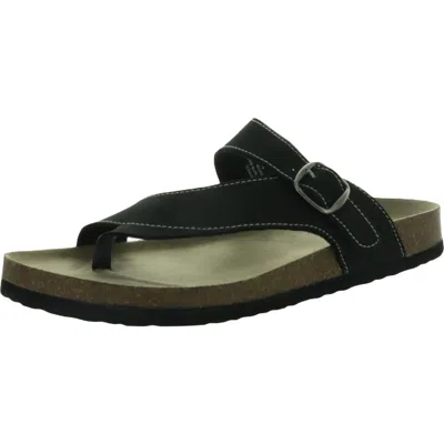 White Mountain Carly Womens Leather Slip On Flats In Multi
