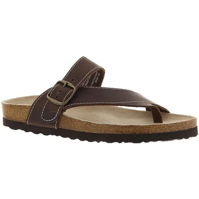 White Mountain Carly Womens Leather Slip On Flats In Multi