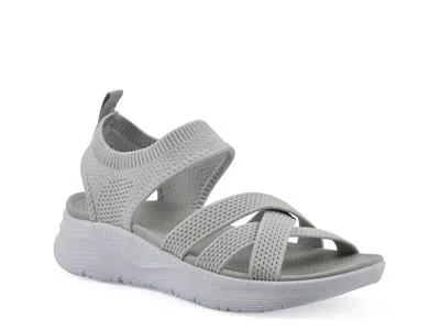White Mountain Charry Sandal In Gray
