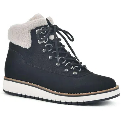 White Mountain Cozy Womens Leather Ankle Ankle Boots In Multi